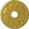 Ekena Millwork Kendall Train Station Medallion (Canopies up to 3 7/8"), 18 1/2"OD x 3 7/8"ID x 1"P, Rich Gold CM18KDRGS - alternate 1